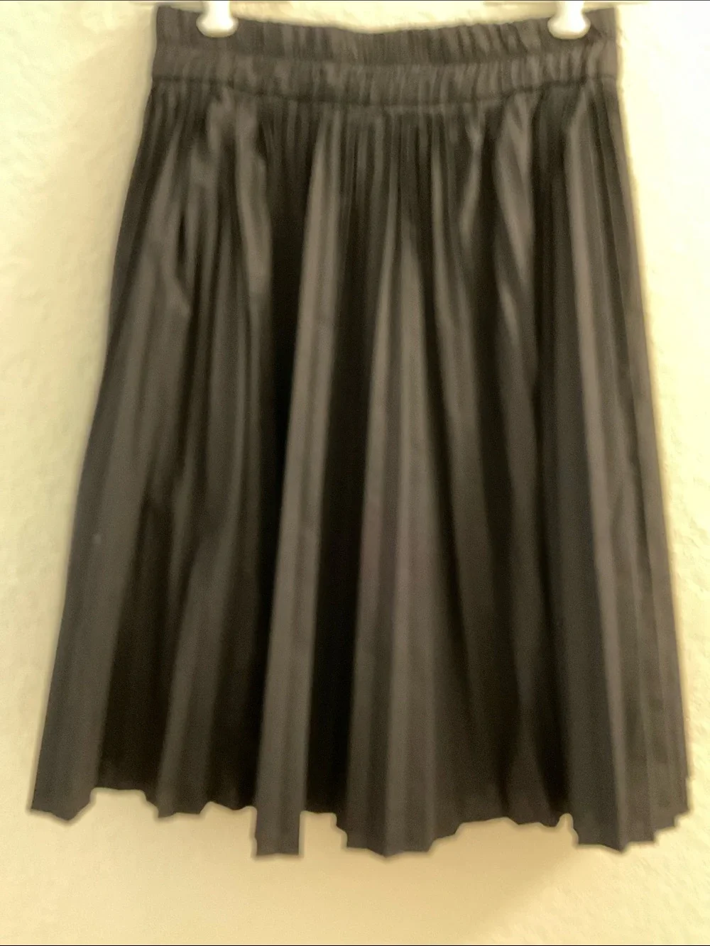 J. Crew BlackPleated Midi Skirt